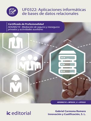 cover image of Aplicaciones informáticas de bases de datos relacionales. ADGN0210